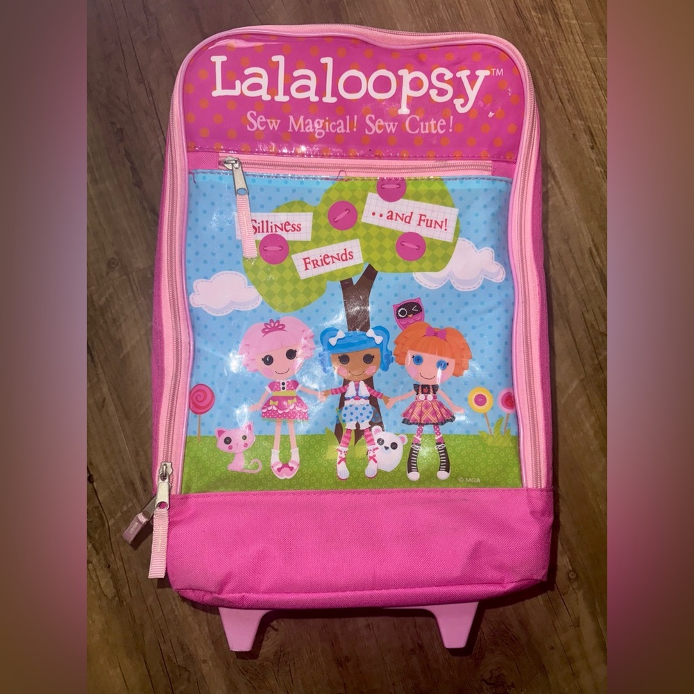 Lalaloopsy Pink Rolling Backpack